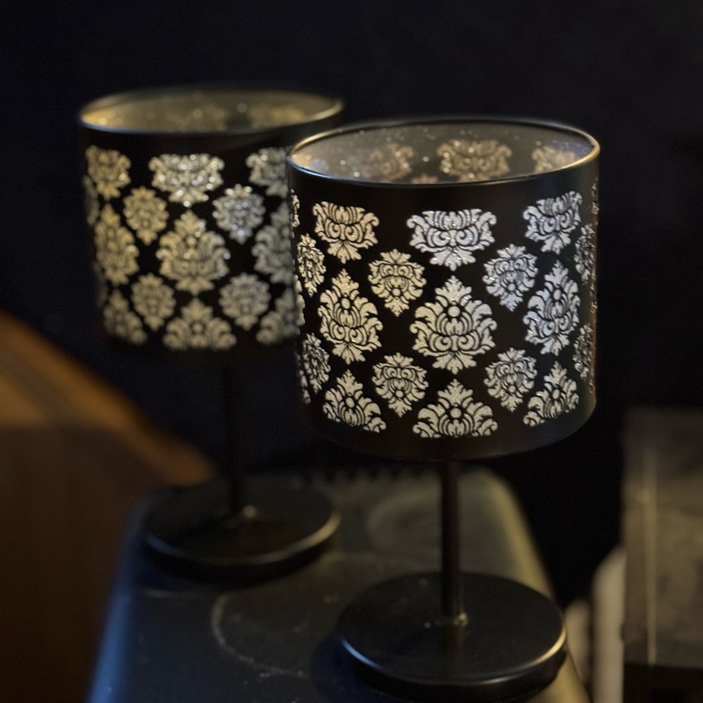 PartyLite Forbidden Fruit Boudoir Tealight Lamps set of 2